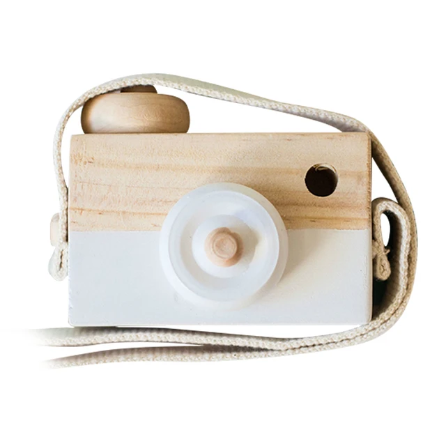 Lovely Montessori Hanging Wooden Camera Toys Children Early Educational Toys Bedroom Table Ornaments Decoration 5
