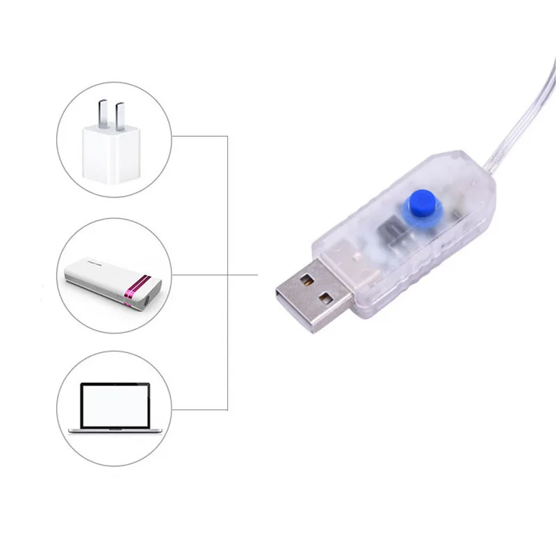 3 м светодиодный USB пульт дистанционного управления занавеска Рождественская гирлянда огни сказочные огни Светодиодный гирлянды вечерние украшения для сада дома свадьбы