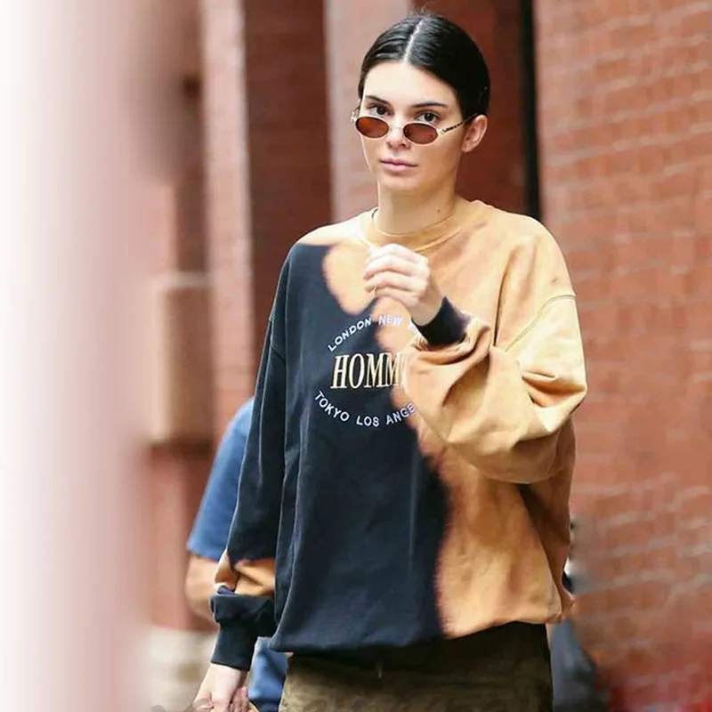 

Autumn Winter Clothes Sweatshirt Women KALENMOS New Loose Restore Star Print Pullover O-neck Casual Hoodies Fashion Streetwear