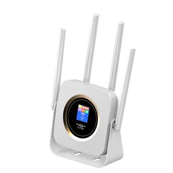 

High Antenna 4G Wireless Router Color Screen Wan Lan Port US Plug Travel Home Practical 150Mbps Plastic USB Charging