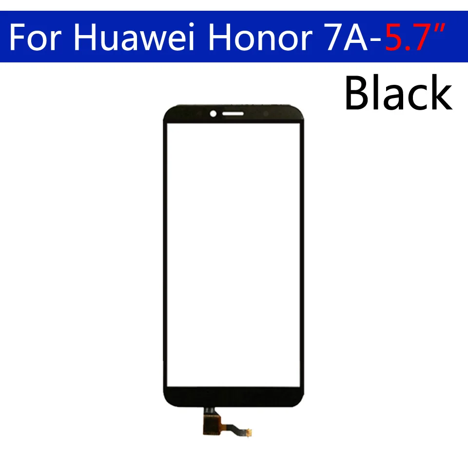 5," сенсорный экран для huawei Honor 7A сенсорный экран дигитайзер сенсор Передняя стеклянная панель солнечные фильтры панель запасные части