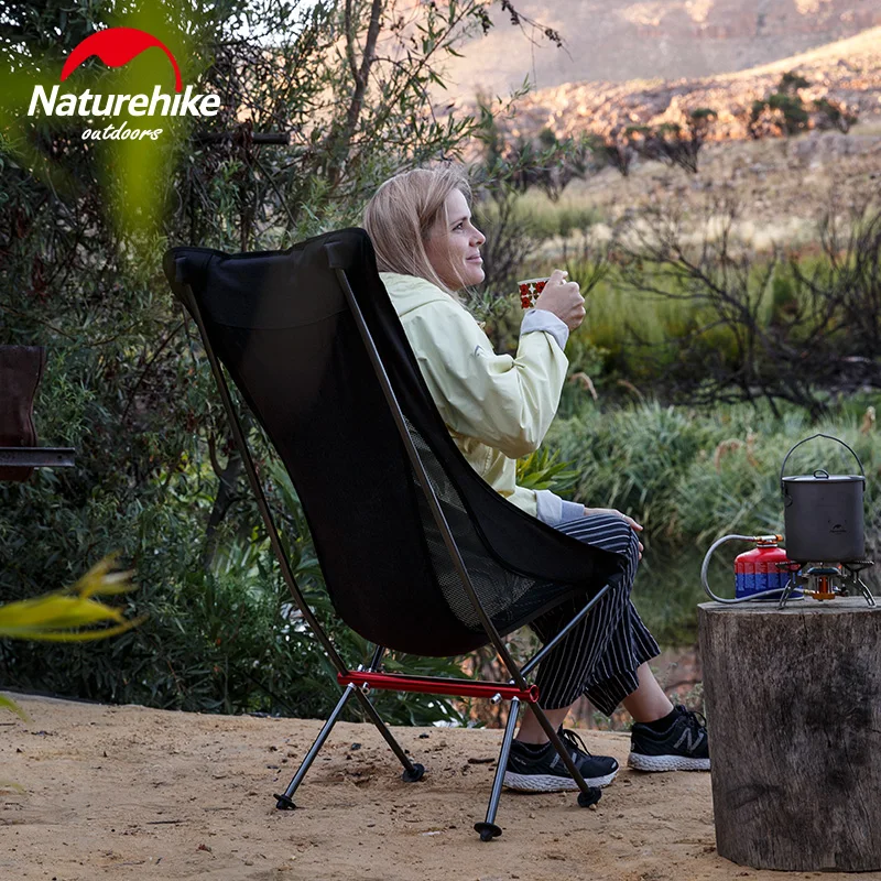 Портативный складной стул Naturehike в форме Луны для кемпинга пешего туризма