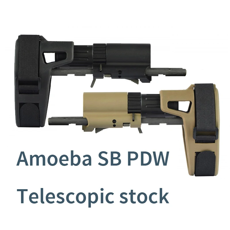 AK Uncle, гелевая струйная обработка, Amoeba, телескопический запас M4/SLR/556/416 FTM, нейлон и металл, со склада, гелевый шар, игрушечный пистолет, Модернизированный стык