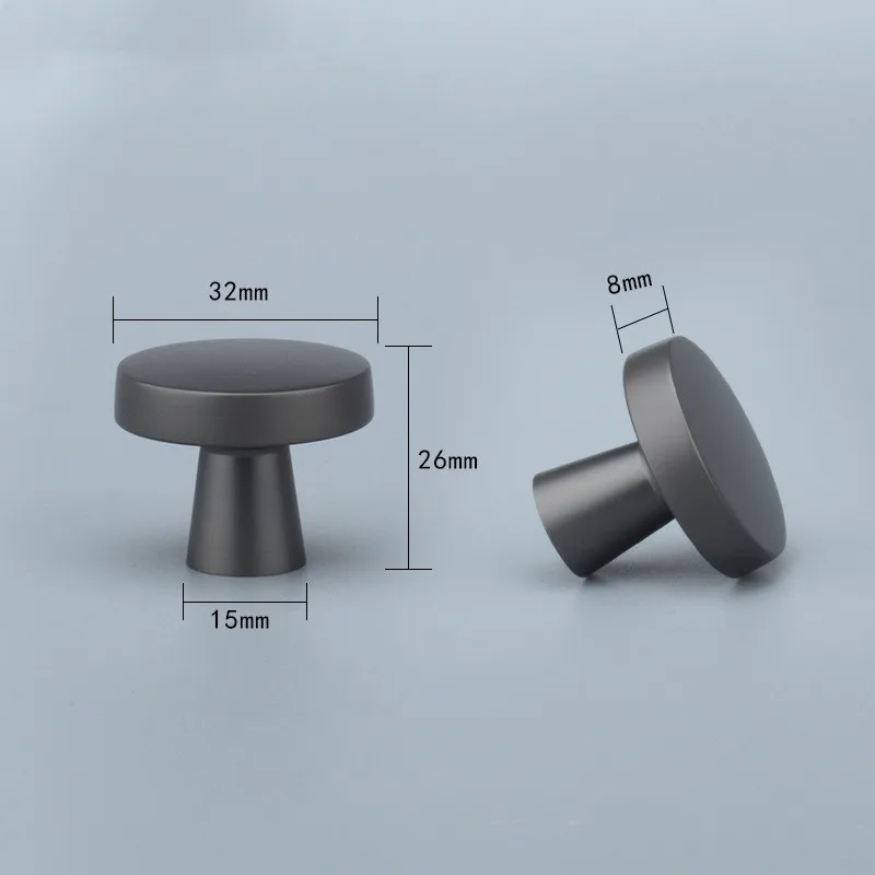 Pearl Gray knob KK&FING европейские перламутровые серые дверные ручки и ручки ящика цинковые ручки из сплава для кухонного шкафа дверные ручки мебельные ручки - Цвет: Pearl Gray knob