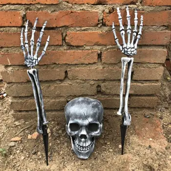 

Halloween Scary Horror Skull Skeleton Arms Bones Decoration Haunted House Props E7CB