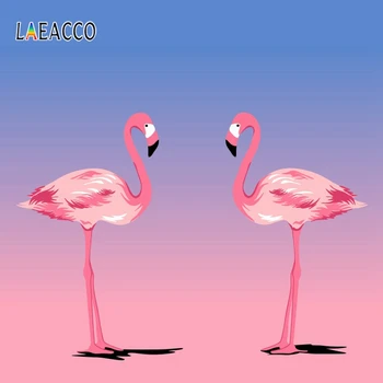 

Laeacco Flamingo Party Birthday Photo Background Wall Decor Baby Child Portrait Photophone Photography Backdrop Photo Studio