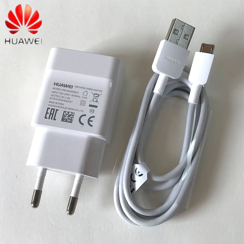 Оригинальный зарядный кабель Huawei Mate 10 Lite 5 В 2 А для p8 p9 p10 lite mate Honor 8x 7x y5 y6 y7 y9 EU