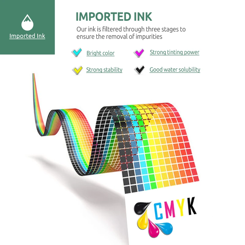 5PCS/SET CMYK 100ml Universal Refill Dye Ink Compatible For HP for Canon for Brother Epson printer ink Icehtank dye ink kit,dye ink refill,inkjet printer ink