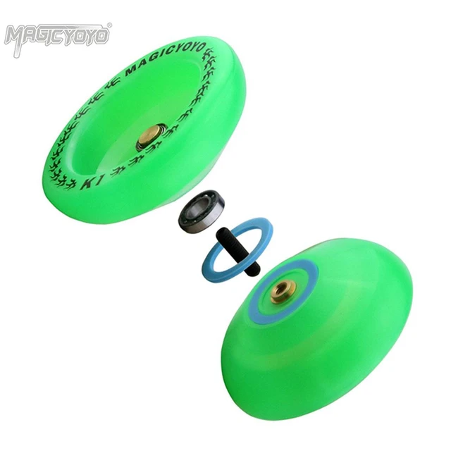 MagicYoyo Yoyos réactifs pour enfants débutants Yoyo avec axe en acier à  roulement étroit jeu de boucle de corps ABS 