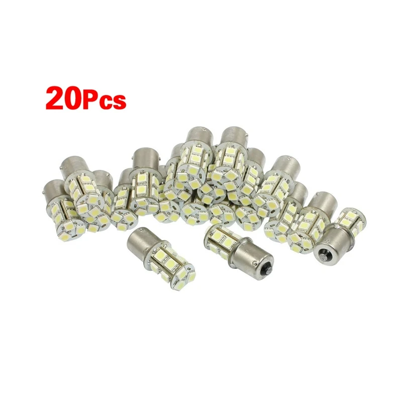 Новинка-Автомобиль 1156 BA15S P21W 5050 SMD 13 светодиодный задних фонарей, фонарей указателей повтора и тормозной светильник 20 шт