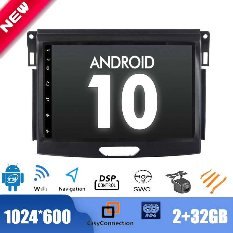 9-дюймовый Android 10 0 радио для Ford Evrerst 2015 Автомобильный мультимедийный плеер GPS