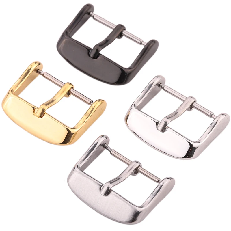 Elegant Stainless Steel Watch Strap Buckle - Multi-Color Metal Watchband Clasp Accessories