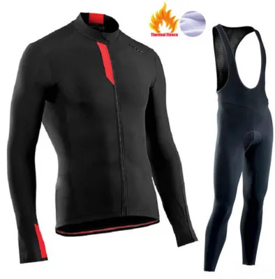 invierno ropa de ciclismo de lana térmica, NW traje de jersey para hombre, внешний вид - Цвет: 6
