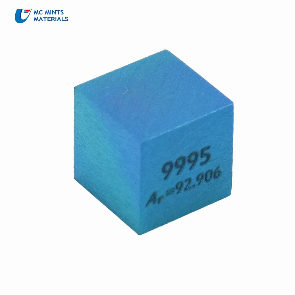 Металлический Синий Niobium Light Cube 4 элемент коллекция научный эксперимент 99.95% 3N5 10x10x10 мм Красочные Nb Cube 4 исследования Сияющий