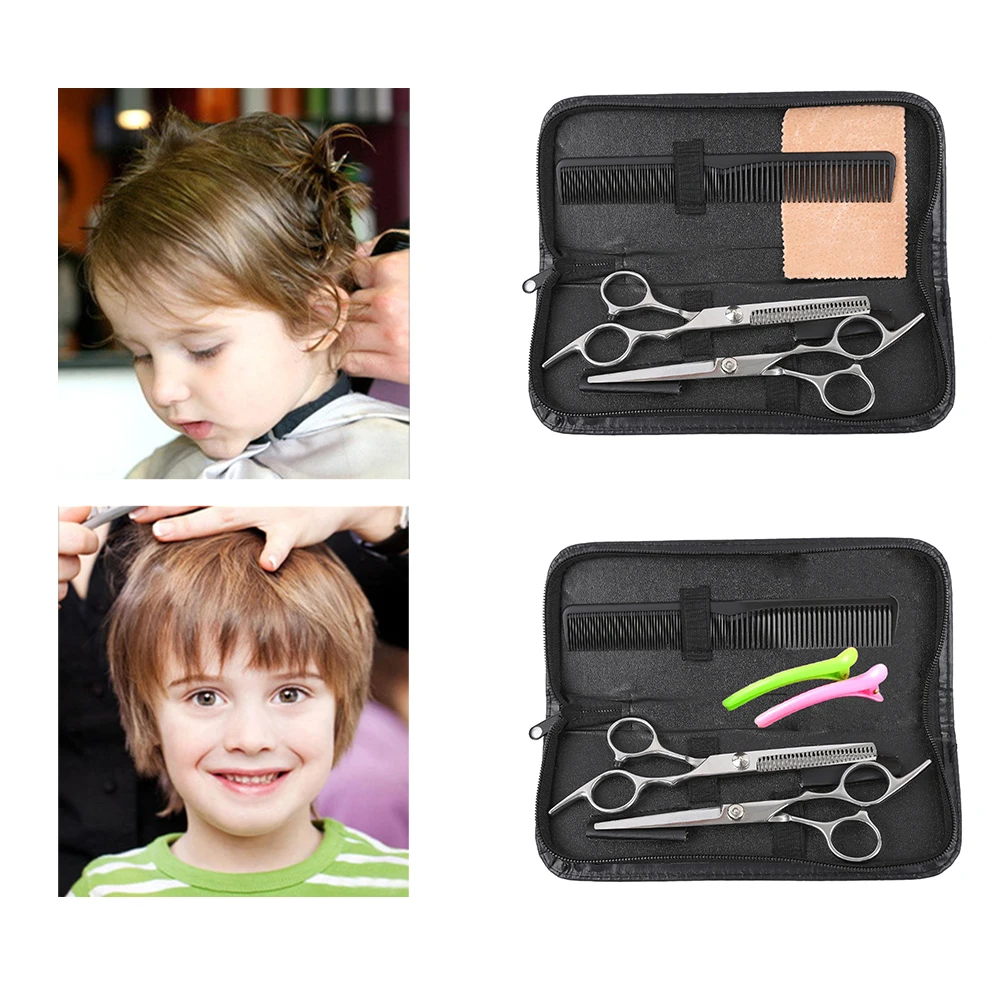 6 дюймов ножницы для стрижки волос филировочные Парикмахерские набор из
