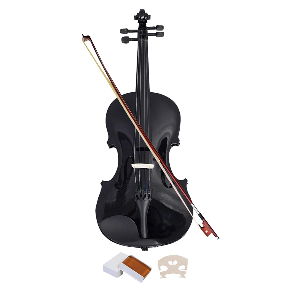 

1 Set Spruce 4/4 Scale Violin Fiddle with Case Birthday Gift Black