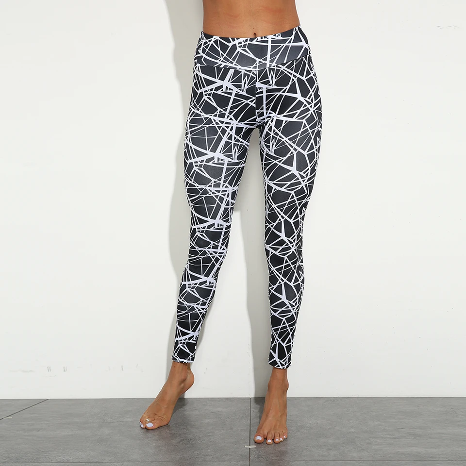 printed yoga capris