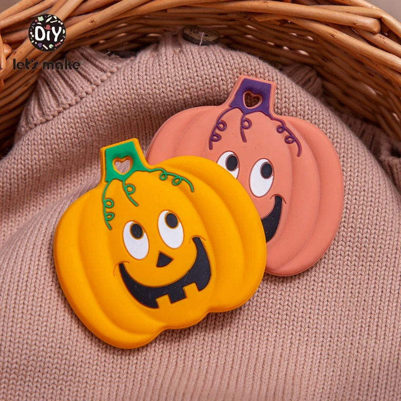 

Let's Make BPA Free Silicone Teethers Rodent Teether For Teeth 1PC Halloween Pumpkin Bat skull Cartoon Animals Tiny Rod Teething