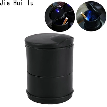 

Auto ashtray Car Ashtray the ashes Holder Truck Cigarette Fireproof Material Easy Clean For Most Cup LED Light