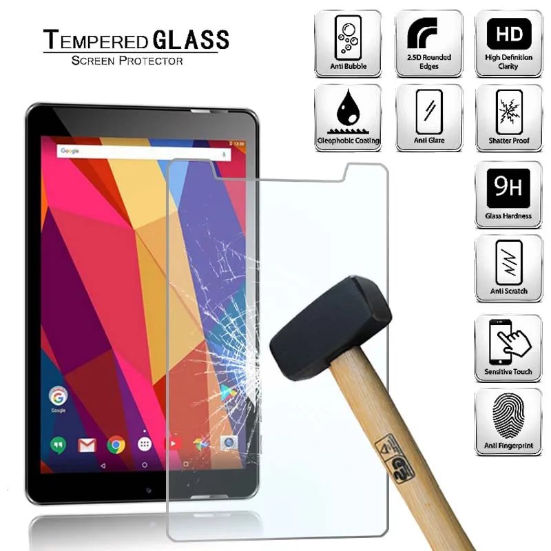

Tablet Tempered Glass Screen Protector Cover for Argos Alba 8 Inch Tablet Computer Tempered Film Anti-Scratch Explosion-Proof