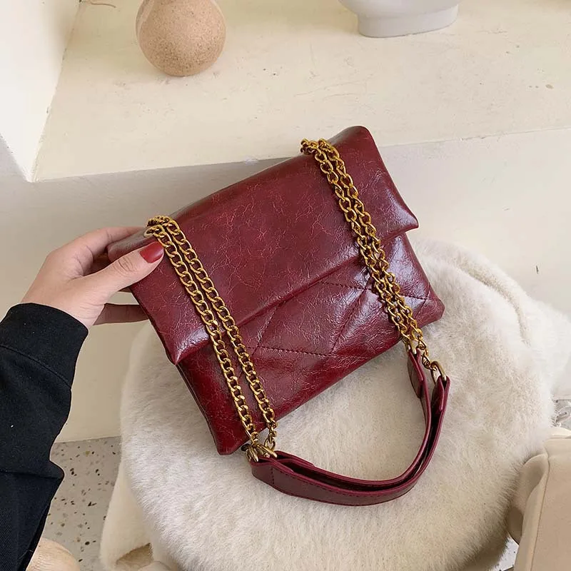 

Rhombus Chain Bag Small Bag Women's 2019 New Style Fashion Korean-style Retro Versatile Postman Soft Leather CHIC Shoulder Bag W