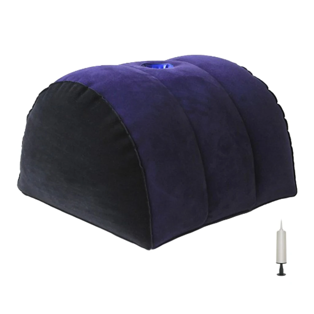 PVC Inflatable Air Pillow Wedge with Inflator Folding Couples Games Love Positions Gesture Assistant Pad Cushion Mat AdultsToys