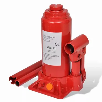 

VidaXL Portable Hydraulic Bottle Jack 5 Ton Red Car Lift Automotive Lifter Vehicle Bottle Jack Repair Tool