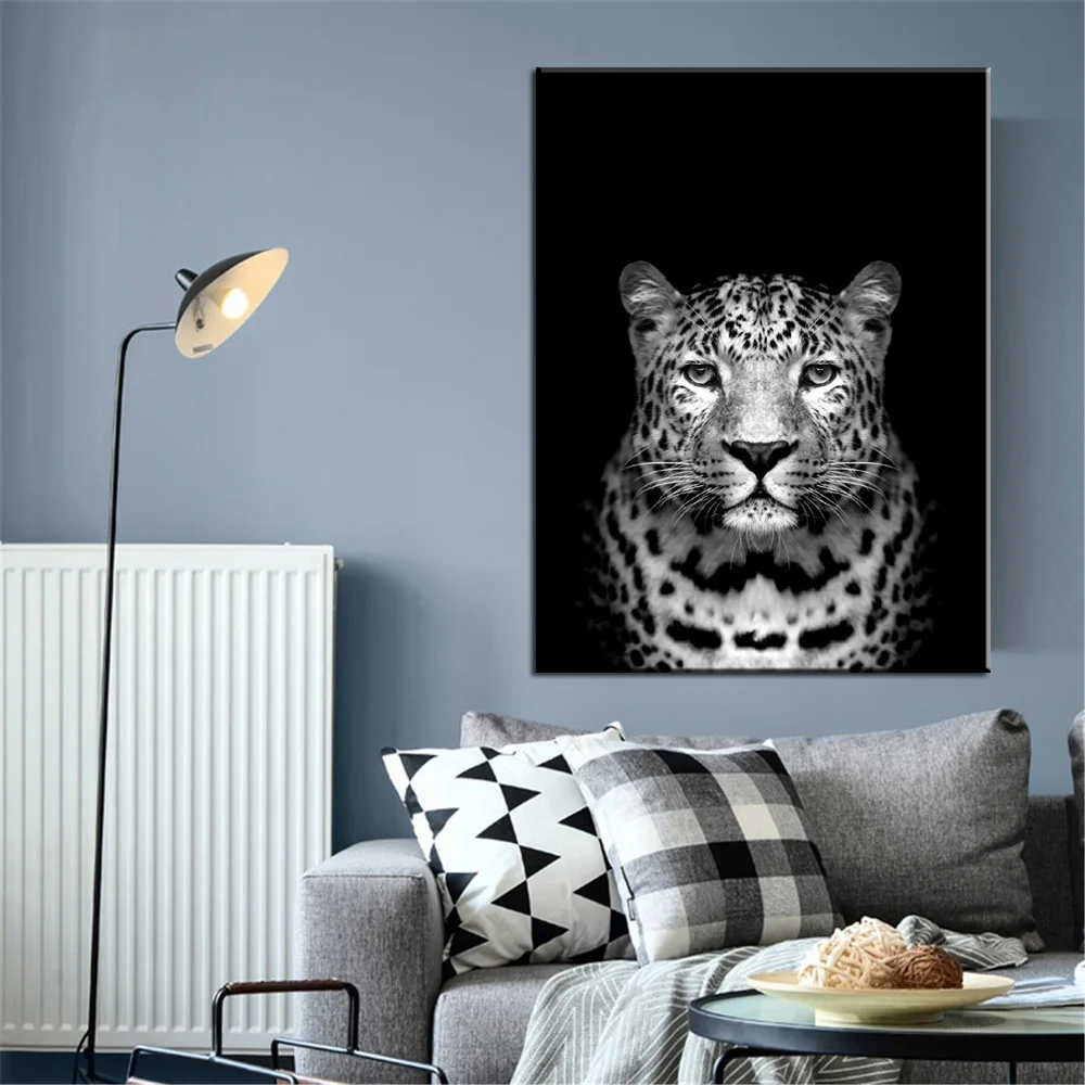 Без рамки холст картина Леопард большой кот одна HD печать художественное