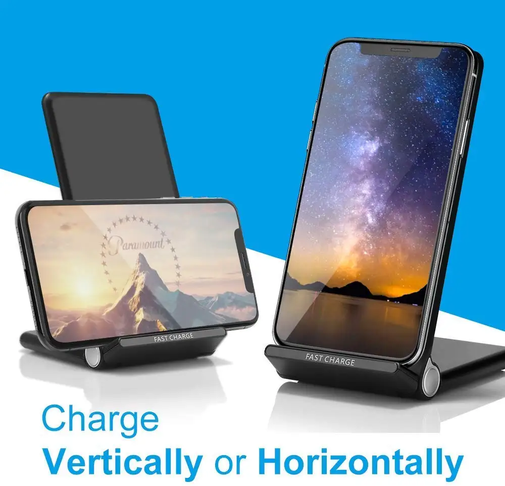 Tanie FDGAO 15 W, szybka, bezprzewodowa ładowarka USB C 10 W, składana Qi szybka podstawa do ładowarki dla iPhone 11 XS XR X 8 Samsung S10 S9 uwaga 10 9