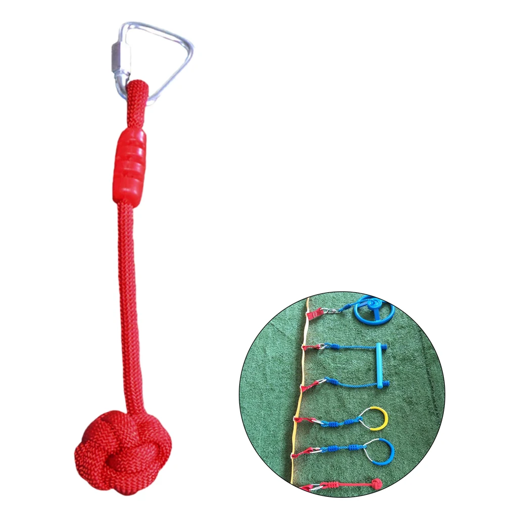 Backyard Line Hanging Obstacle Course Accessories for Kids - Slackline Fists, Swing Climbing Monkey Fist 2