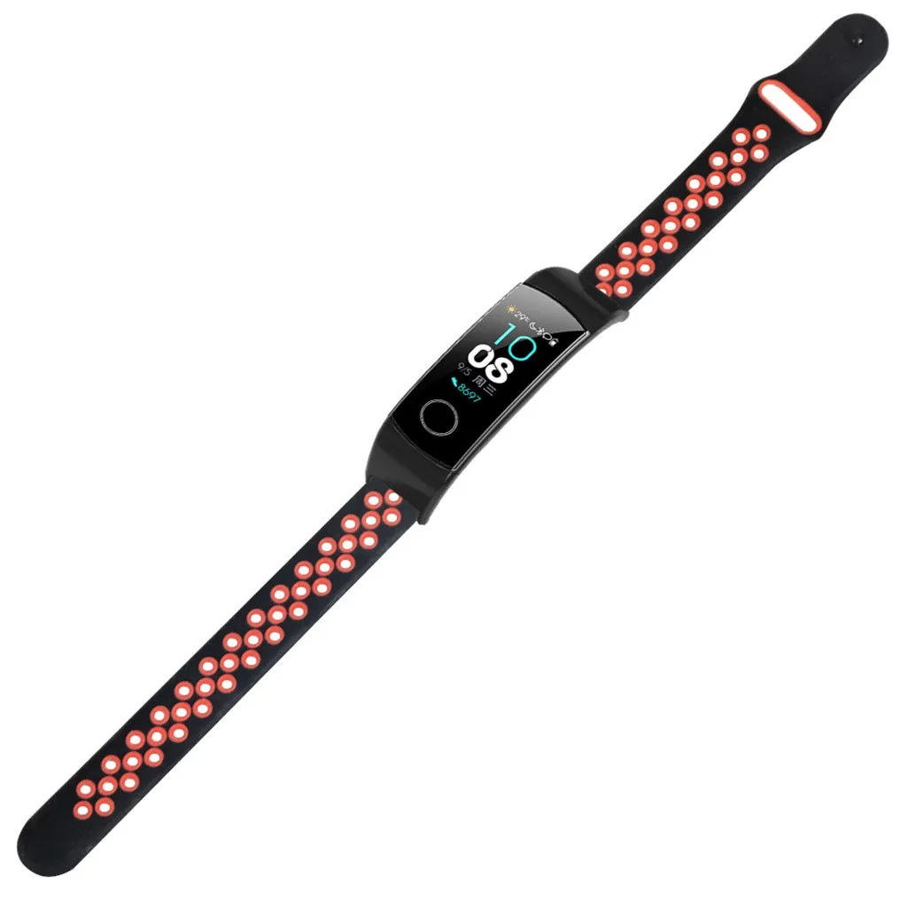 Ouhaobin силиконовый ремешок для huawei Honor Band 5/4, спортивный смарт-браслет, сменные браслеты 1022#2
