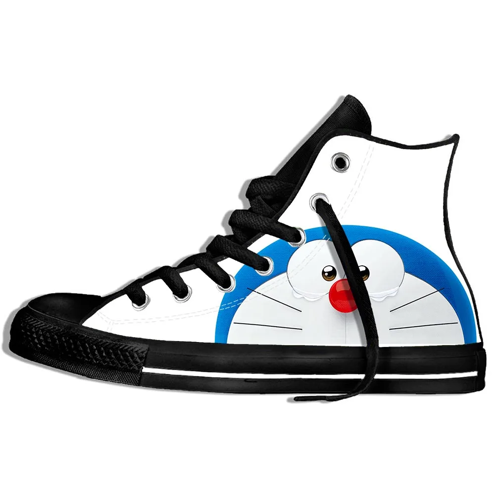 

2019 Hot Fashion Printing hIgh top Sneakers Doraemon Unisex Lightweight Casual Shoes