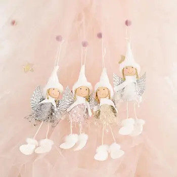 

Hot Sale Christmas DecorationsFluffy Wings Girl Pendant Creative Little Pendant Supplies Angel Xmas Party Decor 2020 Pendan A5R9