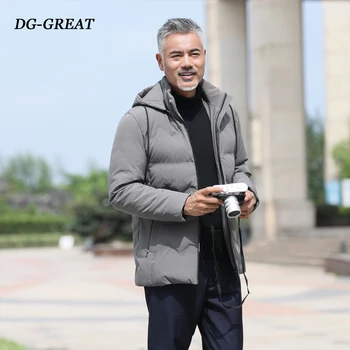 

Brand Winter Down Jacket Men High Quality White Duck Down Coat Outerwear Goose Feather Thicken Windproof Down Coat Men Clothes