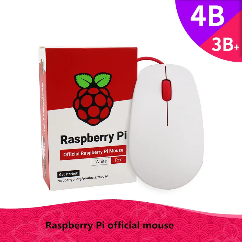 Официальная мышь Raspberry Pi поддерживает 4 поколения 4B/3B +/3B без
