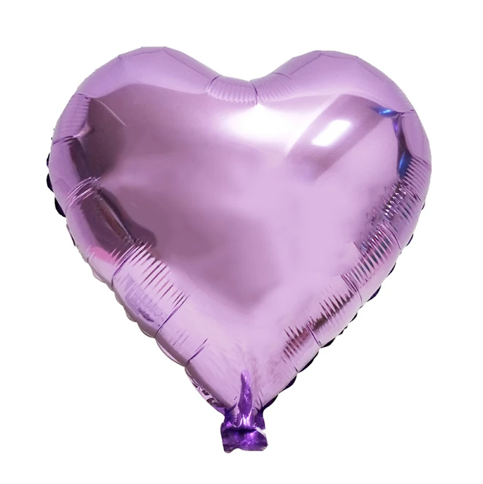 light purple heart 6 шт. Звездный воздушный шар из фольги украшения на день рождения 1-й первый день рождения для маленьких мальчиков и девочек вечерние для детей, для взрослых, для свадьбы, Декор - Цвет: light purple heart