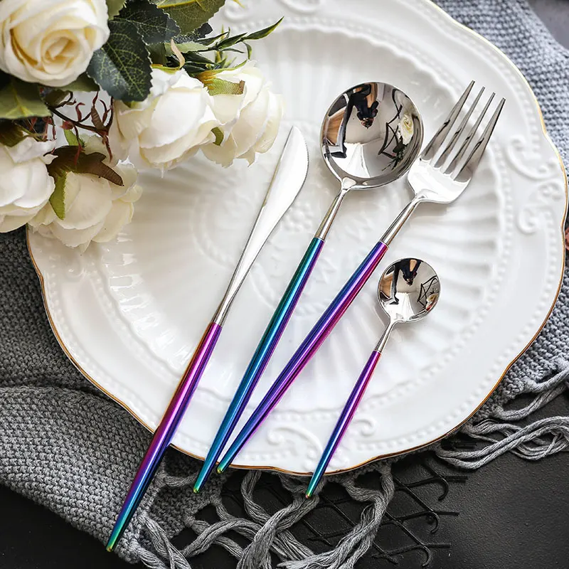 Rainbow Dinnerware set  (4)