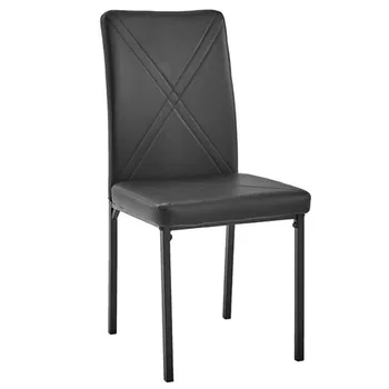 

Simple design 4pcs Square Table Leg Backrest Cross Style Decoration Easy to assemble Black