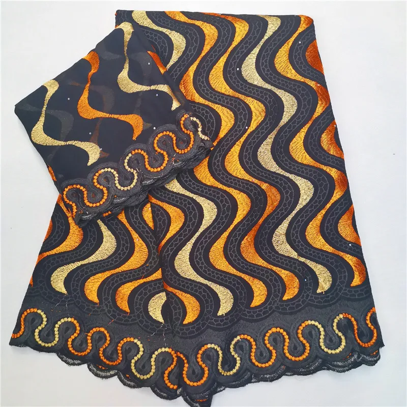 Швейцарская вуаль кружевная вышитая африканская кружевная ткань с камнями/вышитая бисером швейцарская вуаль хлопковая кружевная ткань для одежды HL090902