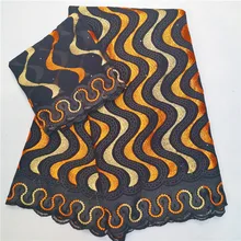 Швейцарская вуаль кружевная вышитая африканская кружевная ткань с камнями/вышитая бисером швейцарская вуаль хлопковая кружевная ткань для одежды HL090902