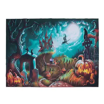 

1pc Halloween Party Backdrops Scene Photography Background Cloth Hanging Backdrop Studio Prop