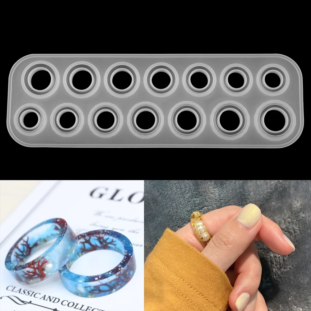 1Pcs Rings Resin Epoxy Molds Mixed Size Silicone Casting Molds Tool For DIY Jewelry Making Findings Supplies Accessories 1Pcs Rings Resin Epoxy Molds Mixed Size Silicone Casting Molds Tool For DIY Jewelry Making Findings Supplies Accessories