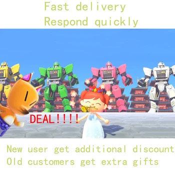 

Animal Crossing New Horizons Item for Nintendo Switch Nook Miles Ticket/Golden Nugget/609 DIY Recipes/Fish Bait/Material/All Set