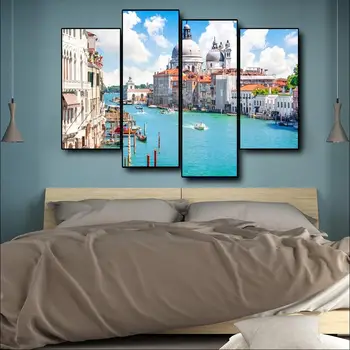

Water City Venice Canvas Painting Art Wall Pictures Posters Prints for Living Room Home Decor No Framed