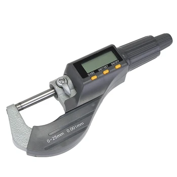 

1Pcs Durable Electronic LCD Micrometer Digital 0-25mm 0.001mm/0.00005" Range Thickness Gauge Measuring Durable Tool Resolution
