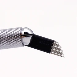 30pcs black Extremely Thin tebori microblading  permanent makeup needles blades for 3D Embroidery Eyebrow manual tattoo pen