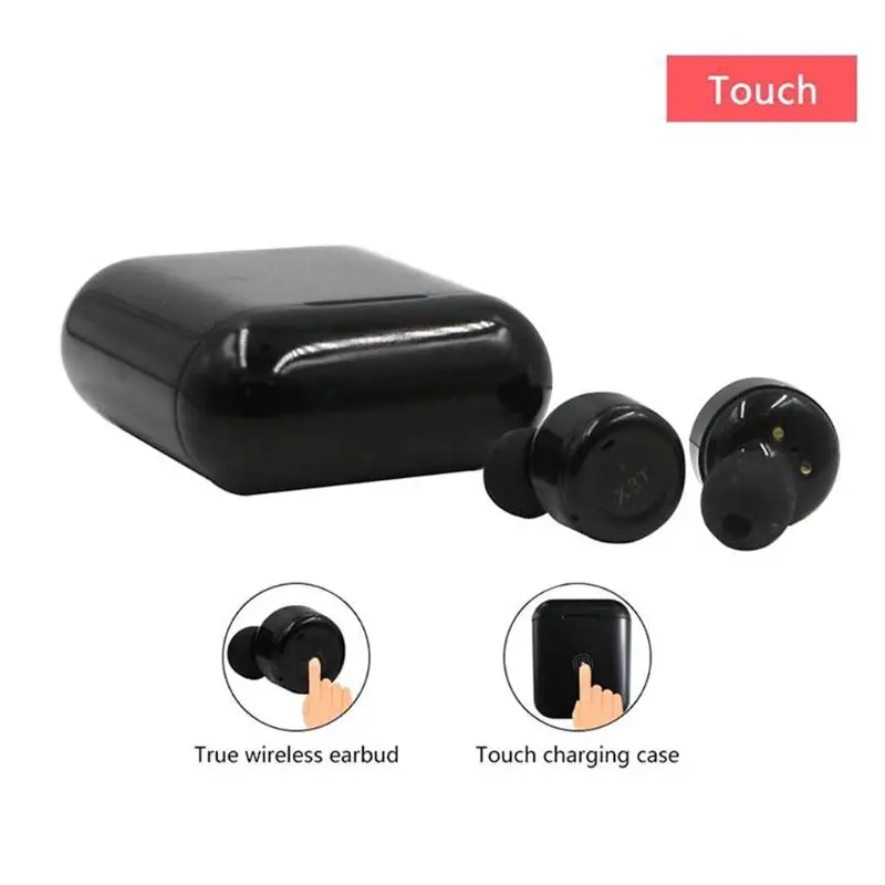 X3T Touch Control True Wireless Bluetooth Earbuds Earphone Mini Sport Earphones With Charging Case for Smart Phones Y4UF