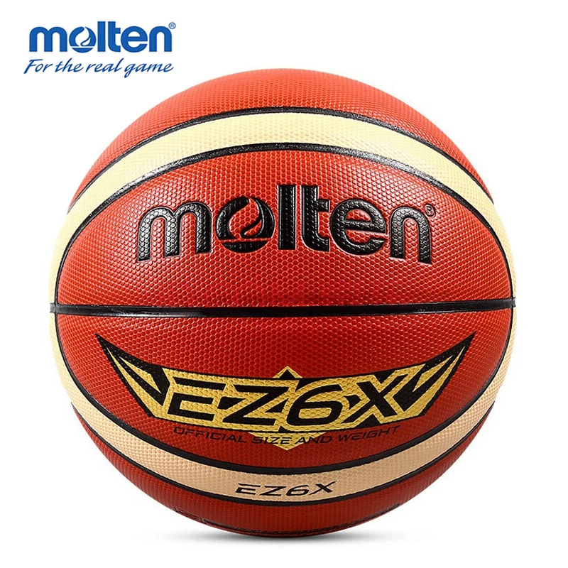 Original Molten Basketball EZ Series Official 4/5/6/7 PU Leather Basket Ball For Indoor & Outdoor Match Training 100%