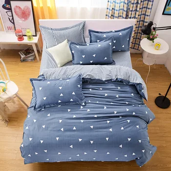 

wholesale luxury Simple bedding king size bed linen set duvet cover single bed sheet pillowcases-cubre cama con envio gratis