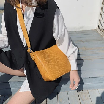 

bags for women 2020 summer fashion crocodile solid PU leather women's shoulder bag crossbody sac a main femme bags for women